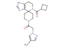 5-(cyclobutylcarbonyl)-1'-[(4-methyl-1H-pyrazol-1-yl)acetyl]-1,5,6,7-tetrahydrospiro[imidazo[4,5-c]pyridine-4,4'-piperidine]