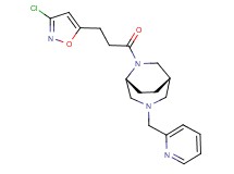 (1S*,5R*)-6-[3-(3-chloroisoxazol-5-yl)propanoyl]-3-(pyridin-2-ylmethyl)-3,6-diazabicyclo[3.2.2]nonane
