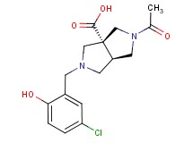 (3aR*,6aR*)-2-acetyl-5-(5-chloro-2-hydroxybenzyl)hexahydropyrrolo[3,4-c]pyrrole-3a(1H)-carboxylic acid