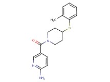 5-({4-[(2-methylphenyl)thio]-1-piperidinyl}carbonyl)-2-pyridinamine