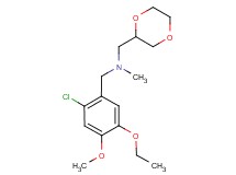 (2-chloro-5-ethoxy-4-methoxybenzyl)(1,4-dioxan-2-ylmethyl)methylamine