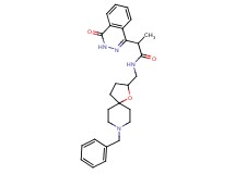 N-[(8-benzyl-1-oxa-8-azaspiro[4.5]dec-2-yl)methyl]-2-(4-oxo-3,4-dihydro-1-phthalazinyl)propanamide