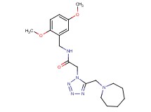 2-[5-(1-azepanylmethyl)-1H-tetrazol-1-yl]-N-(2,5-dimethoxybenzyl)acetamide
