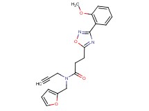 N-(2-furylmethyl)-3-[3-(2-methoxyphenyl)-1,2,4-oxadiazol-5-yl]-N-prop-2-yn-1-ylpropanamide