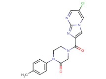 4-[(6-chloroimidazo[1,2-a]pyrimidin-2-yl)carbonyl]-1-(4-methylphenyl)-2-piperazinone