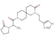 2-[2-(1H-imidazol-4-yl)ethyl]-9-[2-(2-oxopyrrolidin-1-yl)propanoyl]-2,9-diazaspiro[5.5]undecan-3-one