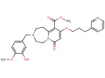 methyl 3-(3-hydroxy-4-methoxybenzyl)-7-oxo-9-[3-(3-pyridinyl)propoxy]-1,2,3,4,5,7-hexahydropyrido[1,2-d][1,4]diazepine-10-carboxylate