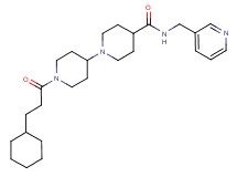 1'-(3-cyclohexylpropanoyl)-N-(3-pyridinylmethyl)-1,4'-bipiperidine-4-carboxamide