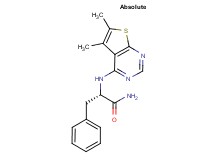 (2S)-2-[(5,6-dimethylthieno[2,3-d]pyrimidin-4-yl)amino]-3-phenylpropanamide