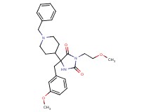 5-(1-benzyl-4-piperidinyl)-5-(3-methoxybenzyl)-3-(2-methoxyethyl)-2,4-imidazolidinedione
