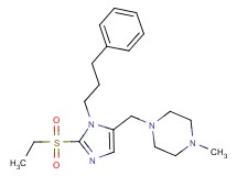 1-{[2-(ethylsulfonyl)-1-(3-phenylpropyl)-1H-imidazol-5-yl]methyl}-4-methylpiperazine
