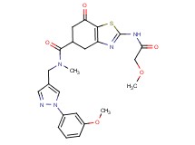 2-[(methoxyacetyl)amino]-N-{[1-(3-methoxyphenyl)-1H-pyrazol-4-yl]methyl}-N-methyl-7-oxo-4,5,6,7-tetrahydro-1,3-benzothiazole-5-carboxamide