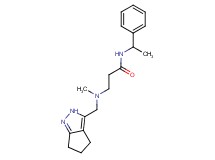 3-[methyl(2,4,5,6-tetrahydrocyclopenta[c]pyrazol-3-ylmethyl)amino]-N-(1-phenylethyl)propanamide