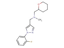 1-[1-(2-fluorophenyl)-1H-pyrazol-4-yl]-N-methyl-N-(tetrahydro-2H-pyran-2-ylmethyl)methanamine
