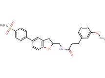 3-(3-methoxyphenyl)-N-({5-[4-(methylsulfonyl)phenyl]-2,3-dihydro-1-benzofuran-2-yl}methyl)propanamide