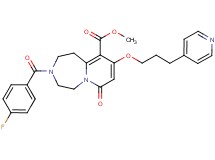 methyl 3-(4-fluorobenzoyl)-7-oxo-9-[3-(4-pyridinyl)propoxy]-1,2,3,4,5,7-hexahydropyrido[1,2-d][1,4]diazepine-10-carboxylate