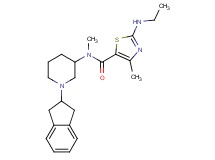 N-[1-(2,3-dihydro-1H-inden-2-yl)-3-piperidinyl]-2-(ethylamino)-N,4-dimethyl-1,3-thiazole-5-carboxamide
