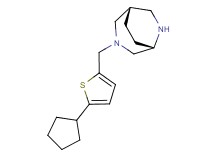 (1S*,5S*)-3-[(5-cyclopentyl-2-thienyl)methyl]-3,6-diazabicyclo[3.2.2]nonane