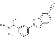 2-{3-[1-(dimethylamino)ethyl]phenyl}-1H-benzimidazole-5-carbonitrile