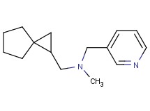 N-methyl-1-(3-pyridinyl)-N-(spiro[2.4]hept-1-ylmethyl)methanamine bis(trifluoroacetate)