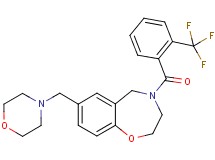 7-(4-morpholinylmethyl)-4-[2-(trifluoromethyl)benzoyl]-2,3,4,5-tetrahydro-1,4-benzoxazepine