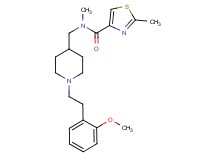 N-({1-[2-(2-methoxyphenyl)ethyl]-4-piperidinyl}methyl)-N,2-dimethyl-1,3-thiazole-4-carboxamide