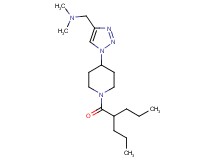 N,N-dimethyl-1-{1-[1-(2-propylpentanoyl)-4-piperidinyl]-1H-1,2,3-triazol-4-yl}methanamine trifluoroacetate