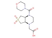 [(4aS*,7aR*)-4-(4-morpholinylcarbonyl)-6,6-dioxidohexahydrothieno[3,4-b]pyrazin-1(2H)-yl]acetic acid