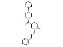 1-(3-phenylpropyl)-5-{[4-(2-pyrazinyl)-1-piperazinyl]carbonyl}-2-piperidinone