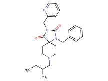1-benzyl-8-(2-methylbutyl)-3-(2-pyridinylmethyl)-1,3,8-triazaspiro[4.5]decane-2,4-dione