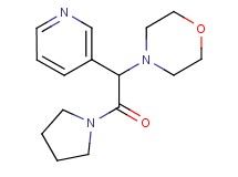 4-[2-oxo-1-(3-pyridinyl)-2-(1-pyrrolidinyl)ethyl]morpholine