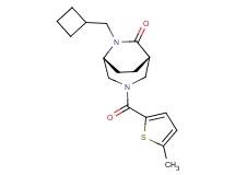 (1S*,5R*)-6-(cyclobutylmethyl)-3-[(5-methyl-2-thienyl)carbonyl]-3,6-diazabicyclo[3.2.2]nonan-7-one