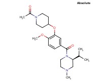(2S)-1-{3-[(1-acetyl-4-piperidinyl)oxy]-4-methoxybenzoyl}-2-isopropyl-4-methylpiperazine