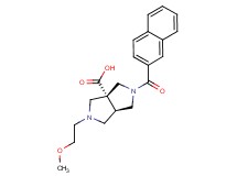 (3aR*,6aR*)-2-(2-methoxyethyl)-5-(2-naphthoyl)hexahydropyrrolo[3,4-c]pyrrole-3a(1H)-carboxylic acid