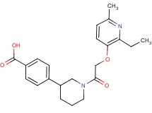 4-(1-{[(2-ethyl-6-methylpyridin-3-yl)oxy]acetyl}piperidin-3-yl)benzoic acid
