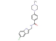 N-[(5-chloro-1H-indol-2-yl)methyl]-4-(4-methyl-1-piperazinyl)benzamide trifluoroacetate