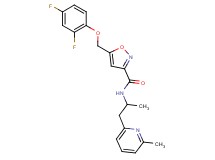 5-[(2,4-difluorophenoxy)methyl]-N-[1-methyl-2-(6-methyl-2-pyridinyl)ethyl]-3-isoxazolecarboxamide