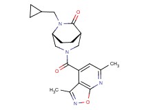 (1S*,5R*)-6-(cyclopropylmethyl)-3-[(3,6-dimethylisoxazolo[5,4-b]pyridin-4-yl)carbonyl]-3,6-diazabicyclo[3.2.2]nonan-7-one
