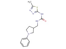 N-(5-methyl-1,3,4-thiadiazol-2-yl)-N'-[(1-phenylpyrrolidin-3-yl)methyl]urea