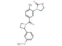 1-(5-{[2-(3-methoxyphenyl)-1-azetidinyl]carbonyl}-2-methylphenyl)-2-imidazolidinone