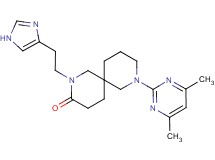 8-(4,6-dimethyl-2-pyrimidinyl)-2-[2-(1H-imidazol-4-yl)ethyl]-2,8-diazaspiro[5.5]undecan-3-one