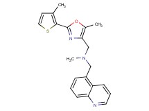 N-methyl-1-[5-methyl-2-(3-methyl-2-thienyl)-1,3-oxazol-4-yl]-N-(5-quinolinylmethyl)methanamine