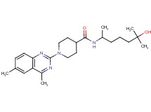 1-(4,6-dimethyl-2-quinazolinyl)-N-(5-hydroxy-1,5-dimethylhexyl)-4-piperidinecarboxamide