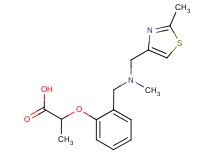 2-[2-({methyl[(2-methyl-1,3-thiazol-4-yl)methyl]amino}methyl)phenoxy]propanoic acid