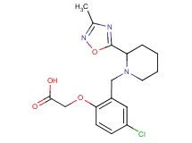 (4-chloro-2-{[2-(3-methyl-1,2,4-oxadiazol-5-yl)piperidin-1-yl]methyl}phenoxy)acetic acid