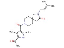 8-[(5-acetyl-2,4-dimethyl-1H-pyrrol-3-yl)carbonyl]-2-(3-methyl-2-buten-1-yl)-2,8-diazaspiro[4.5]decan-3-one
