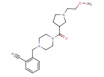 2-[(4-{[1-(2-methoxyethyl)pyrrolidin-3-yl]carbonyl}piperazin-1-yl)methyl]benzonitrile