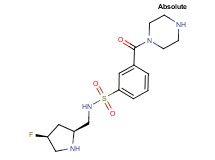 N-{[(2S,4S)-4-fluoropyrrolidin-2-yl]methyl}-3-(piperazin-1-ylcarbonyl)benzenesulfonamide