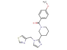 1-(4-methoxybenzoyl)-3-[1-(1,3-thiazol-4-ylmethyl)-1H-imidazol-2-yl]piperidine