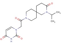 1-[2-(2-isopropyl-3-oxo-2,9-diazaspiro[5.5]undec-9-yl)-2-oxoethyl]pyrimidine-2,4(1H,3H)-dione